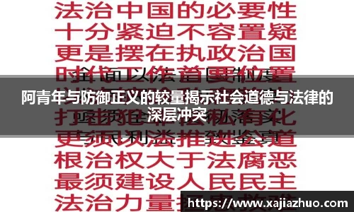 阿青年与防御正义的较量揭示社会道德与法律的深层冲突